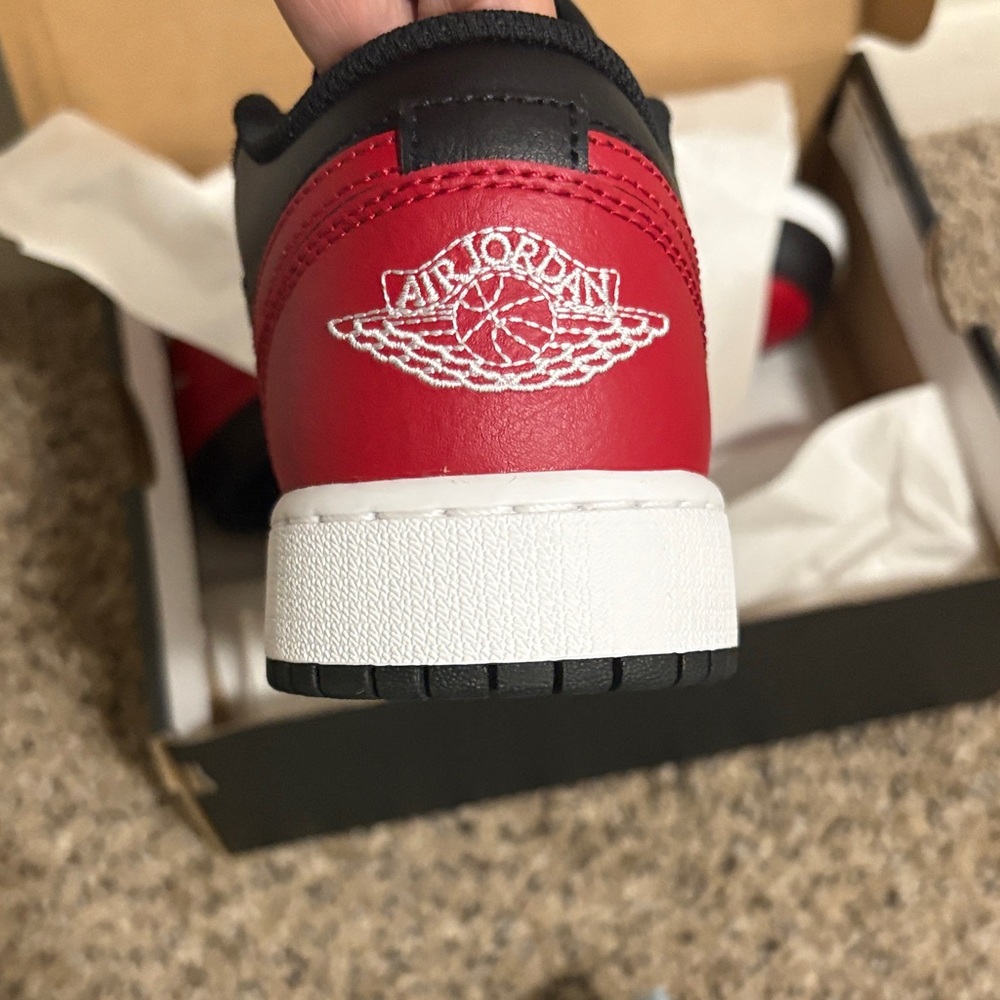 Air Jordan Red and Black Sneakers